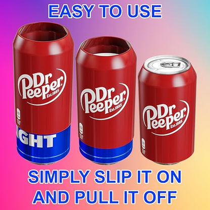 BeerSkin Skywin Silicone Can Covers that Look Like Soda - 10 Pack 12 oz (355ml), Reusable & Durable Soda Can Cover, Fun Kozies for Cans for Camping, Parties, Outdoor, Beach Accessories (Maroon) - size: Maroon