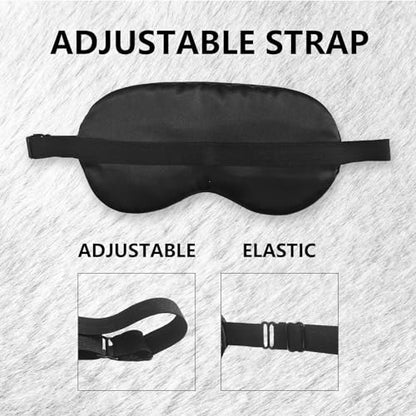 Groom Silk Eye Mask for Sleeping, Groom Black Eye Mask,Bachelorette Gifts Blindfold Adjustable Strap Night Sleep Mask for Bride Groom, Engagement Wedding Gifts Sleeping Mask Eye Cover - color: Black Groom