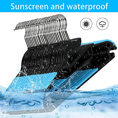 Tinfol 30PC Dry Wet Clothes Hangers with Non-Slip Pads, 16inch Plastic Space Saving Clothes Hanger - Heavy Duty Suit Hanger for Cloth,Underwear, Pants, Shirts and Sweaters - color: Black, size: 30 Pack