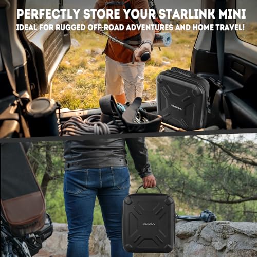 Ultra-Light Case for Starlink Mini – Waterproof, Shockproof EVA for Starlink Case Shoulder Star Link Bag with Dual Carry Options | Ideal Starlink Mini Accessories - style: FightStyle