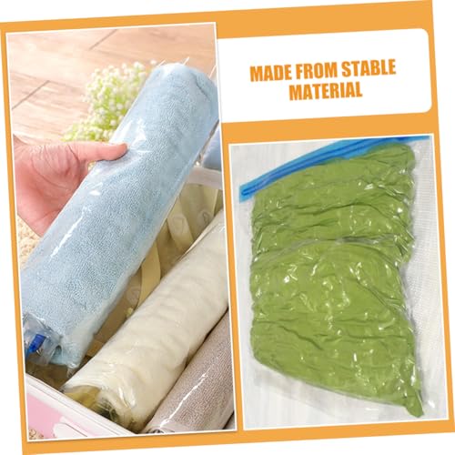 NUOBESTY 10pcs Vacuum Compression Storage Bags Set, Clothes Space Saver Organizer with Roll-up Seal, Multipack Sizes (35x50cm×2, 40x50cm×2, 40x60cm×3, 50x70cm×3), Travel Packing and Home