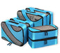 BAGAIL 6 Set Packing Cubes,Travel Luggage Packing Organizers - color: The Blue, style: 6 Set