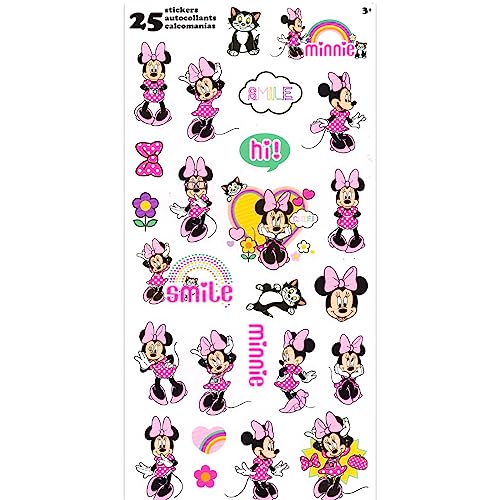 Disney Minnie Mouse Travel Blanket and Pillow Set - Bundle with 45"x 50" Throw Blanket, Neck Pillow, Stickers, More | Minnie Mouse Travel Accessories for Kids, Girls