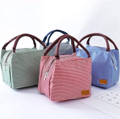 Lunch Bags Reusable Lunch Tote Bags Portable Lunch Cooler Bag Lunch Holder Insulated Lunch Box Bag for Picnic Office Beach (Green) - color: Green
