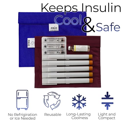FRIO Cooling Wallet - Insulin Cooler for 45+ Hours of Stress Free On The Go - Blue - XL - color: Blue, size: XL