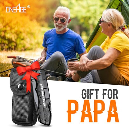 Papa Gifts, "BEST PAPA EVER"Multitool Knife, Papa Christmas Gift, Papas Fathers Day Birthday Gifts, Papa’s Gift from Grandchildren, Present Idea for Papas, Best Papa’s Presents - style: PAPA GIFTS