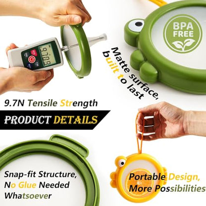 4-Piece Food Storage Containers Set – Avocado Saver, Onion Keeper, Silicone Kitchen Organizers for Fridge, Reusable & Fresh-Keeping Design - color: Vibrant Fish
