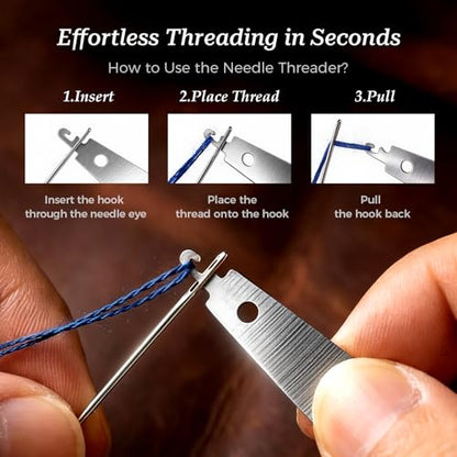 LIBLAIN Mini Sewing Kit, Small Travel Sewing Kit with Big Eye Steel Needles for Adults and Beginners, Needle and Thread Kit for Hand Sewing (43Pcs, 2Pack) - size: 2 Pack