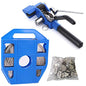 Steel Packaging Strapping Tensioner Banding Tool, 100 Feet 3/4" Width 304 Stainless Steel Band Coil, 100pcs 3/4" Width Ear-Lokt Buckles, Complete Strapping Set - style: Upgraded Style Tensioner Set