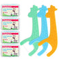 FAMILIFE Floss Picks, 120 Pcs Kid's Dental Floss Cleaner Without Fluoride, Tooth Pick Flossers with 4 Travel Handy Cases, Helps to Fight Tooth Decay and Keep Your Kids’ Teeth Clean, for Family - color: Giraffe 120 Pcs