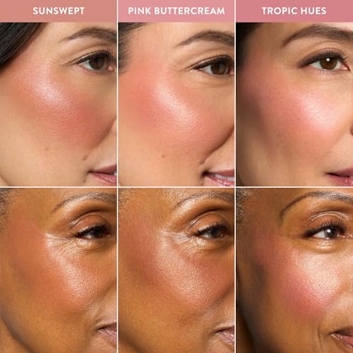 LAURA GELLER NEW YORK Geller's Greatest Blush Crush Baked Blush Trio - Sunswept, Pink Buttercream, Tropic Hues - Blush-n-Brighten Marbleized Blush Palette - All Skin Tones - color: Blush Trio