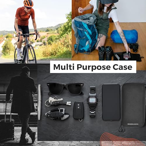 Cycling Wallet & Waterproof Phone Pouch — Rain-Resistant Bike Jersey Pocket Organizer with YKK Zippers | Cards, Cash, Keys & Tool Pouch for Road, MTB, Gravel, EDC & Travel, Black