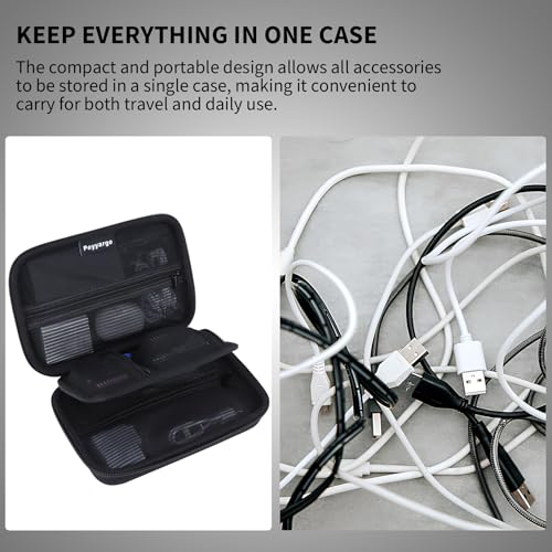 Electronic Organizer Travel Case for MacBook Power Adapter Chargers Cables Tech Organizer Hard Drive USB Flash Disk SD Card Cord Portable Electronics Accessories Bag