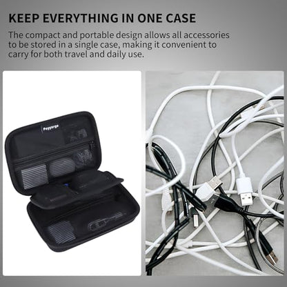 Electronic Organizer Travel Case for MacBook Power Adapter Chargers Cables Tech Organizer Hard Drive USB Flash Disk SD Card Cord Portable Electronics Accessories Bag