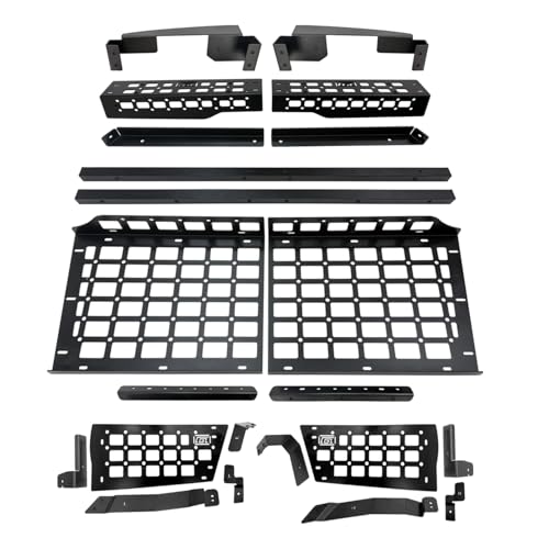 HIGH FLYING for Toyota RAV4 2026 2027 Interior Storage Molle Panel Cargo Shelf Trunk Organizer Luggage Carrier Rack Modular System Aluminum (Shelf+Storage Box) - size: 2026 2027 Shelf+Storage Boxes
