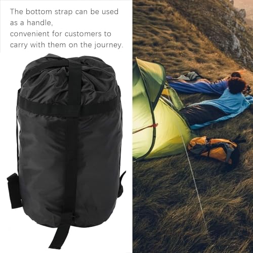 Compression Stuff Sack, 2PCS Compression Sack for Sleeping Bag, Nylon Sleeping Bag Stuff for Camping Hiking Backpacking Travel
