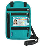 Neck Wallet Lightweight RFID Blocking Waterproof Travel Pouch Passport Wallets for Women Men - color: Small-Lake Blue