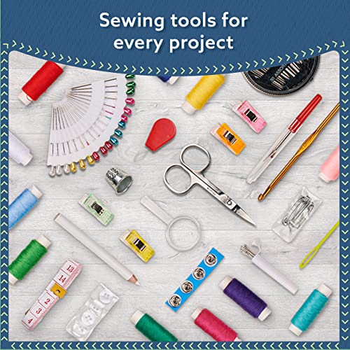 ARTIKA Sewing Kit for Adults and Kids (94 PCS) - Small Beginner Set w/Multicolor Thread, Needles, Scissors, Thimble & Clips - Emergency Repair and Travel Kits - Sewing Accessories and Supplies - style: Sewing kit 94 PCS