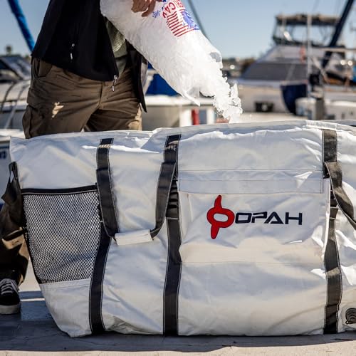 Opah Gear Fathom 6 Insulated Fish Kill Cooler Bag for Offshore, 70" Lx 24" W x 30" H, Heavy Duty, Marine-Grade Vinyl, UV Resistant, Camping & Fishing - style: Fathom 6 - 70'l X 24'w X 30'h