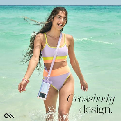 Case-Mate Soap Bubble IP68 Waterproof Phone Pouch - Floating Waterproof Phone Case w/Crossbody Lanyard - Cruise Ship Travel Essentials - Compatible w/All Devices - Touchscreen Friendly - Iridescent - color: Iridescent