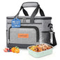 Insulated Cooler Bag for Men Women, 15L Soft Cooler Bag with Adjustable Shoulder Strap, Leakproof for Work, Camping, Travel, Picnic