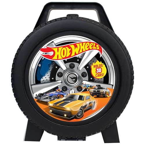 Mattel: Hot Wheels 30 Car Case - Wheel-Shaped Organizer, Storage Accessory, Holds 1:64 Scale Die-Cast Toy Vehicles, Play-Display, Officially Licensed Amazon Exclusive - style: Special Edition 30 Car case