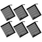 EASYFUN Small Zipper Pouch，6 Pieces Mini Mesh Pouch Coin Purse Portable Cosmetic Case Mesh Storage Bags with Key Kit Small Item Organizer,5 x 4 Inch - color: Dark Black