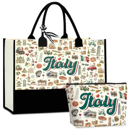 Seattle Italy Chicago New York Las Vegas Paris Gifts for Women Canvas Tote Bag Mother's Day Gifts for Women - color: Italy