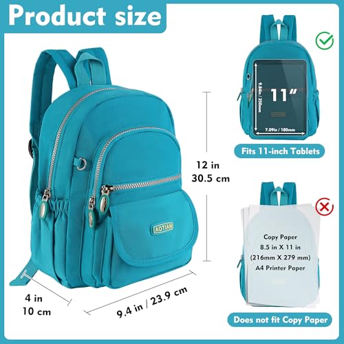 AOTIAN Mini Nylon Women Backpacks Casual Lightweight Small Daypack for Girls - color: Mini Wake Blue