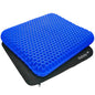 Egg Gel Seat Cushion, Breathable Gel Cushion Chair Pads with Non-Slip Cover for Home Office Car Wheelchair, Honeycomb Design Egg Seat Cushion As Seen On TV - color: Blue, size: 16 x 14 x 1.65 inch