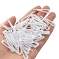 HAHIYO 1.5in/38mm 200Pcs White Plastic U-Shape Alligator Clips - Fabric Clothespins with Teeth for Sewing, Folding, Securing Fabric, Cloth, Sock, Pant - size: White - 1.5 inches - 200 Count - With Teeth