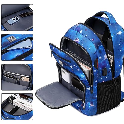 Volher Laptop Backpack,Business Travel Anti Theft Slim Durable Laptops Backpack,Water Resistant College Computer Bag for Women & Men Fits 15.6 Inch Laptop and Notebook-Dreamy Blue - color: Dreamy Blue, size: 15.6 Inch, style: Laptop