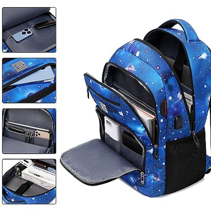 Volher Laptop Backpack,Business Travel Anti Theft Slim Durable Laptops Backpack,Water Resistant College Computer Bag for Women & Men Fits 15.6 Inch Laptop and Notebook-Dreamy Blue - color: Dreamy Blue, size: 15.6 Inch, style: Laptop
