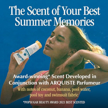 Vacation Classic SPF 30 Sunscreen Lotion and Air Freshener Bundle, 3.4 Fluid Ounces - Invisible, No White Cast, Water-Resistant, Vegan, Dermatologist-Tested, Travel Size - size: 3.4 Fl Oz (Pack of 1), style: SPF 30