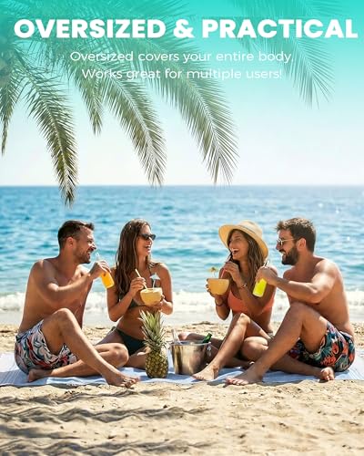 Antfuny Turkish Beach Towels Vacation Essentials Quick Dry Sand Free Soft Absorbent Adult Oversized Bath Pool Swim Long Wide Stripe Towel Sound Cloud Linen Mat Summer Thing Lightweight Thin Blue - color: Thicker Petrol, size: 72 x 36 inch