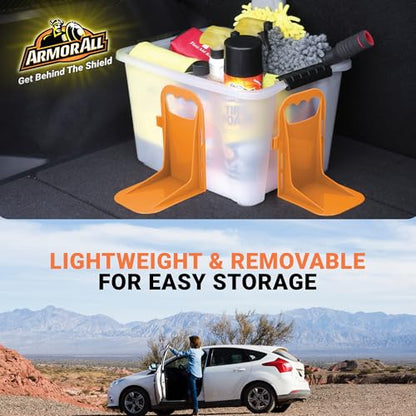 Armor All Trunk Cargo Blocks, Cargo Dividers, Trunk Dividers, Hook & Loop Trunk Organizer Blocks to Hold Cargo in Place, Cargo Containment System for Cars, Trucks, SUVs, Vans, 2 Pieces - size: 2 Pack