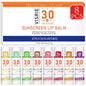 VISRIE SPF 30 Lip Balm with Sunscreen, 8 Pack - 8 Flavors, Hydrating Lip Balm with Vitamin E and Coconut Oil - color: 8 Count