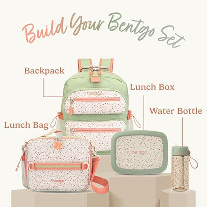 Bentgo Kids Lunch Bag (Whimsy & Wonder Collection) - Durable, Double-Insulated Lunch Bag for Kids 3+; Holds Lunch Box/Water Bottle/Snacks; Water-Resistant Fabric & Zip Pockets (Geo Speckle) - color: Geo Speckle
