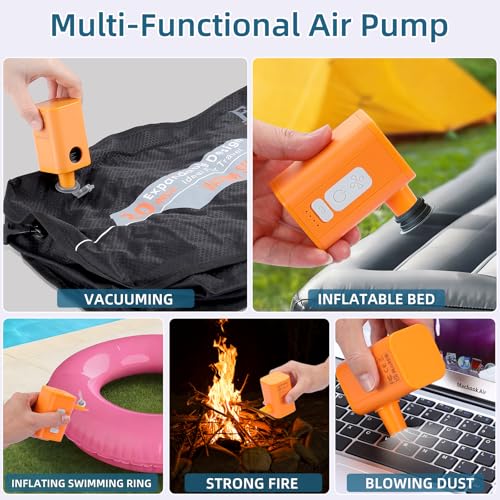 Fuloon Space Saver Vacuum Storage Bags, 20-Inch Travel Compression Bags for Air Travel, Business Trip, Carry-On Suitcases & Backpack, Black (2 Pack, With Pump) - size: 2 Pack With Pump
