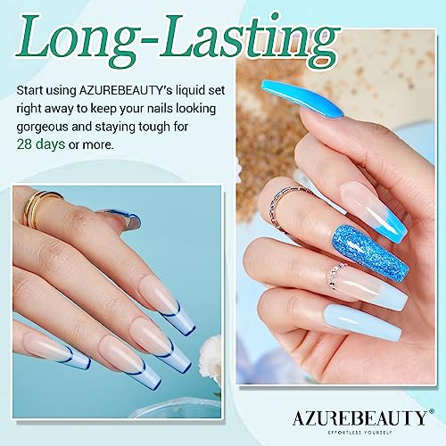 AZUREBEAUTY Dip Powder Base Coat 40ml Large Capacity Dip Base Coat for Refill Dipping Powder Liquid Set French Nail Art Manicure Beginner DIY Salon Home - color: Dip Base Coat 40ml