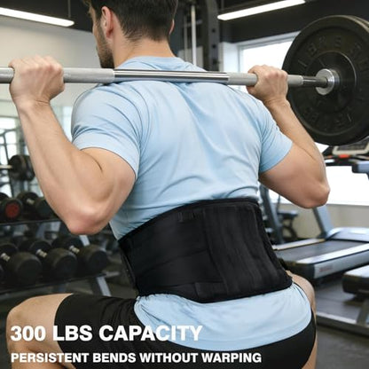 Back Brace for Lower Back Pain Relief, Wide Lumbar Support Belt for Men & Women, 5 Removable Metal Stays, Herniated Disc, Sciatica, Work & Lifting, Breathable Back Support (X-Large 45"-50.9") - size: X-Large