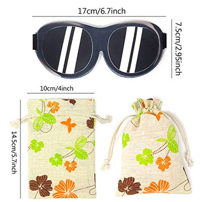 Honbay 3D Funny Eyeshade Soft Sleep Eye Mask with Adjustable Head Strap for Travel, Game, Party, Rest, Sleeping(Sunglasses) - style: Sunglasses