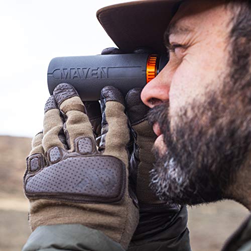 Maven CM.1 8x32mm Monocular | Compact, Waterproof, 8X Magnification, Fully Multi-Coated Optics, Grey/Orange Design, Lightweight & Portable for Hiking, Birdwatching & Outdoor Use