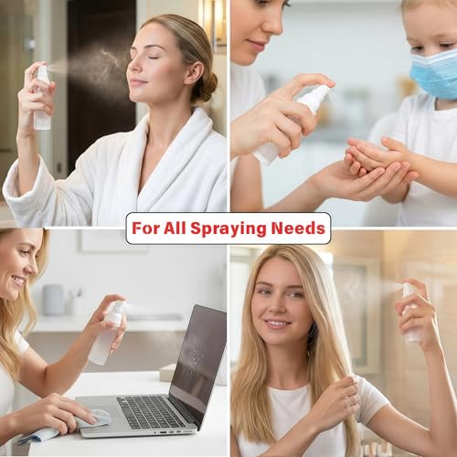 360° Angle Work - Small Spray Bottle | 1oz/30ml - Mini Spray Bottle - TSA Approved Travel Bottles | Portable Refillable Leak Proof | For Perfume Toner Hair spray Facial Moisturizing | 1oz/30ml-Pack 2 - size: 1 fl oz (2 Count)