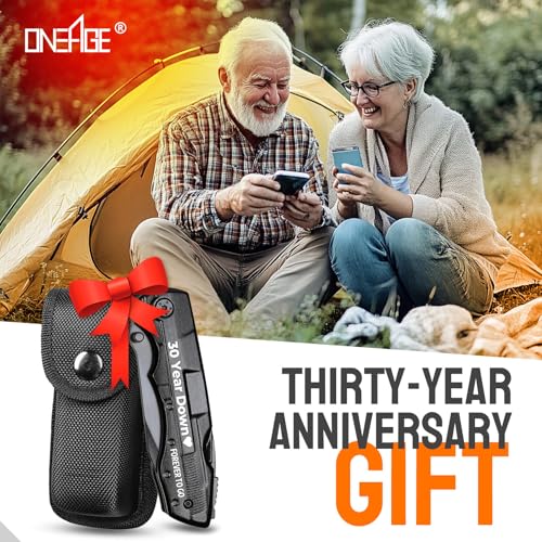 30 Year Anniversary Love Gifts for Men Him Husband, Multitool Knife, 30th Anniversary Practical Gifts for Him Husband, 30 Year Anniversarys Wedding Gift, Personalized Knife, Camping, Hiking - style: 30 YEARS GIFTS