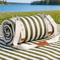 G GOOD GAIN Waterproof Picnic Blanket, 79"x79" Extra Large Beach Mat for 6 to 8 Adults, Machine Washable Outdoor Blanket for Camping, Grass, Park, Camping, Concerts, MiddleGreen - color: Middlegreen