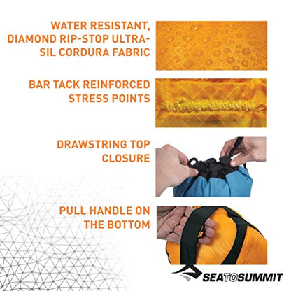 Sea to Summit Ultra-SIL Compression Sack, Ultralight Outdoor and Travel Storage - color: Royal Blue, style: X-large / 30 Liter