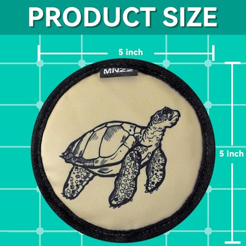 MNZZ Beach Sand Remover Sand Eraser Adult Women Men Summer Essentials Sunscreen Chair Cover Towel Blanket Shell Tote Bag Tent Umbrellas Shovel Castle Building Cup Holder Clip Hat Canopy Shade 2Pcs - color: 2pcs Cute Round Turtle