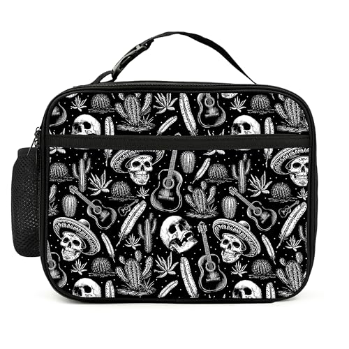 Mexican Cactus Lunch Bag Insulated Reusable Lunch Box Cooler Thermal Tote Bag For Teenage Boys Girls School Beach - color: Mexican Cactus
