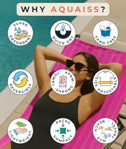 3-in-1 Wearable Beach Wrap & Lightweight Travel Towel – Sarong with Secure Button Closure, Quick-Dry Sand-Free Microfiber, Adjustable Fit (64”x33”, Fits S–4X), Compact Pool & Beach Essential, Yellow - color: Yellow Arrows